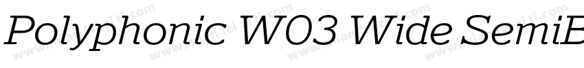 Polyphonic W03 Wide SemiBold字体转换